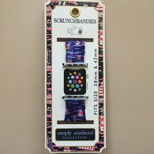NWT Simply Southern ScrunchBands Scrunchbandies Sail Boat Apple Watch Ba…
